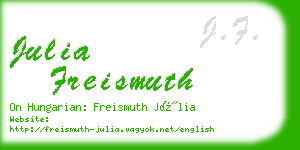 julia freismuth business card